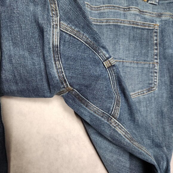 Duluth Ballroom Double Flex Jeans Mens 46x30 Blue Denim Relaxed Fit‎ Workwear - Picture 13 of 16